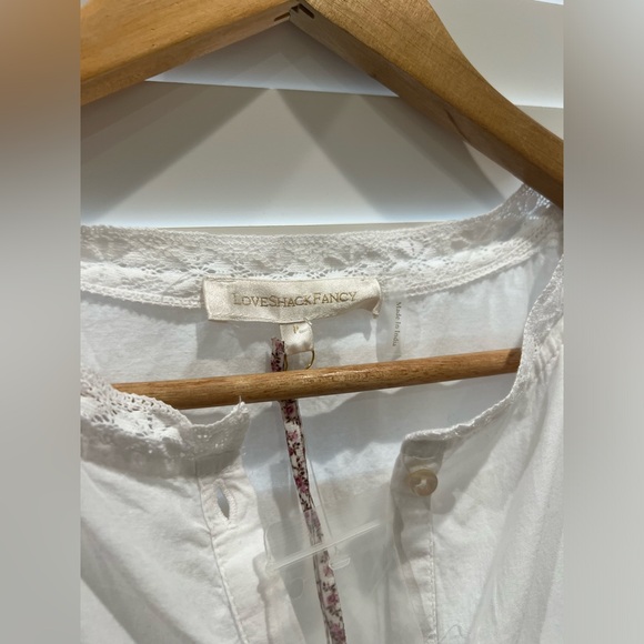 NWT LoveShackFancy Beth White Lace Maxi Dress - Picture 11 of 11